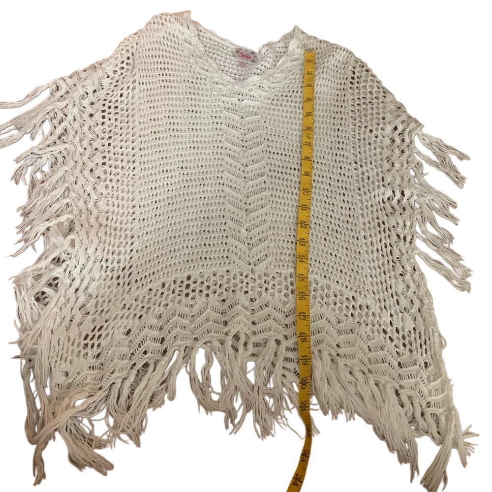 Justice Cream Knit Swim Coverup